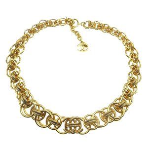 Chanel Cc Logos Gold Chain Pendant Necklace Acces… - image 1